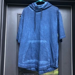 blue short sleeve sweatshirt!